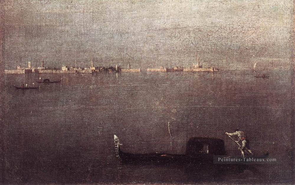 Gondole Francesco Guardi vénitien Peintures à l'huile